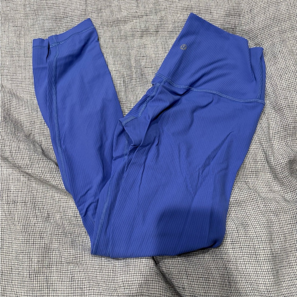 lululemon athletica women’s Ribbed align leggings- Cobalt